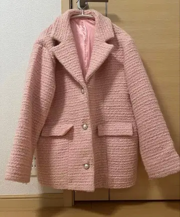 로맨틱 트위드 오버 자켓 츠루시마 노아