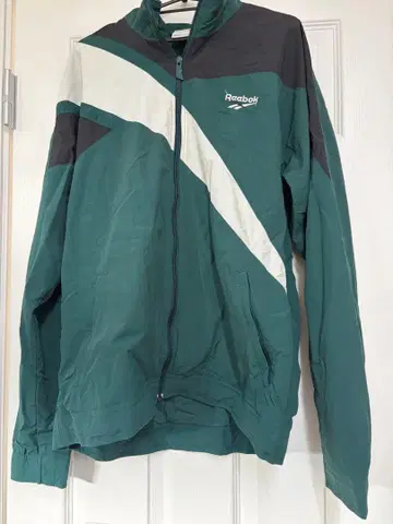 Reebok 그린 나일론 자켓