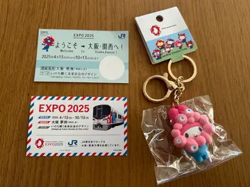 [ 마이멜로디 ] 마이멜로디 키링 & JR 서일본 마이멜로디 티켓