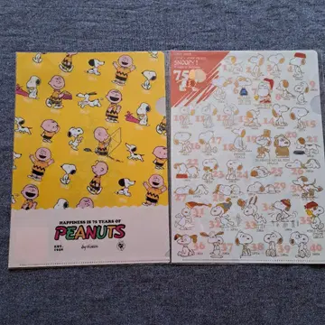 [13-14일 한정 판매&가격] 스누피 타운 클리어 파일 75주년