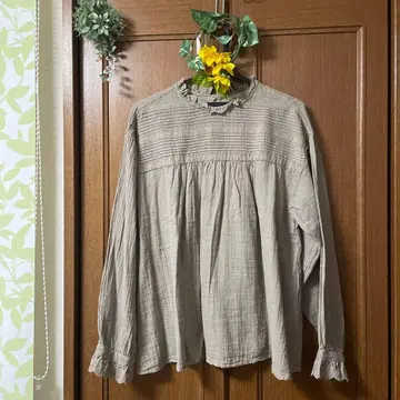 사만사 모스모스 더블 거즈 블라우스