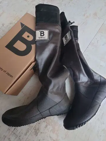 방수 롱 부츠 브라운