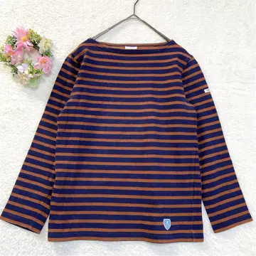 프랑스제 오르치발 코튼 보더 티셔츠 바스크 셔츠 로고 자수