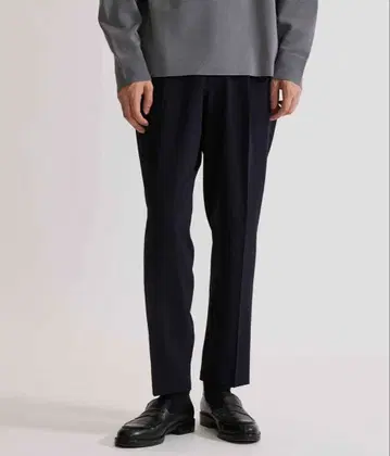 UNITED TOKYO NEW 사이드 밴딩 앵클 슬랙스 네이비 사이즈2