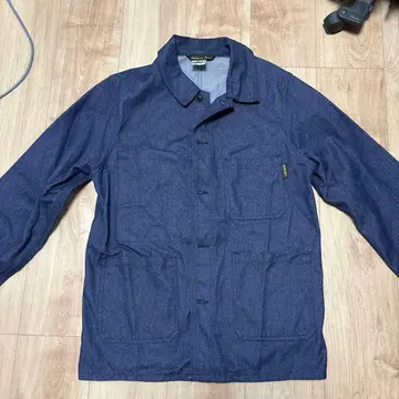 다크 블루 데님 자켓 버튼 포함