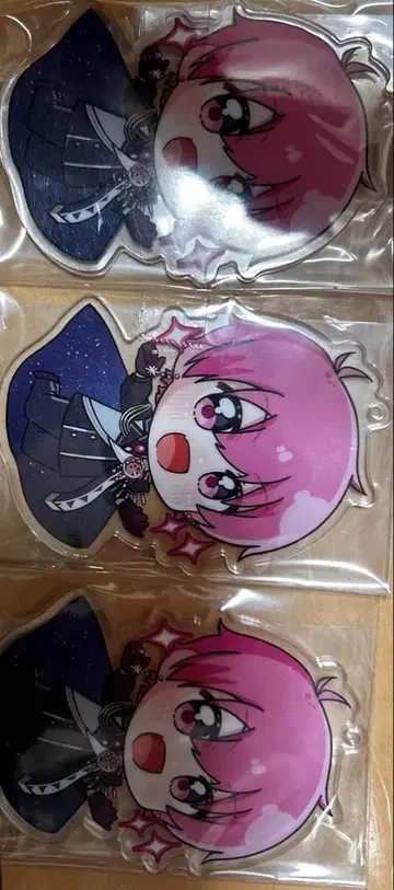 아이레쓰 나이코 별 페어 아크릴 키링 3개 묶음 판매