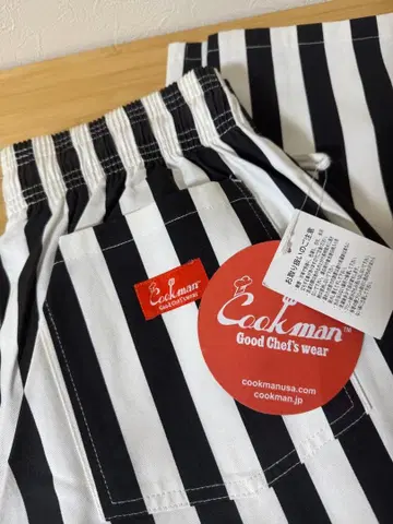 새상품급 cookman 셰프 팬츠 스트라이프 이지 팬츠 L