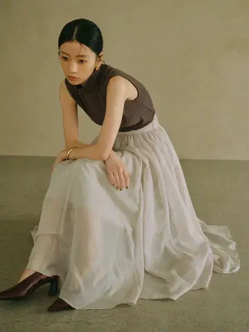 아뉴앙스 에어리 플레어 스커트 anuans