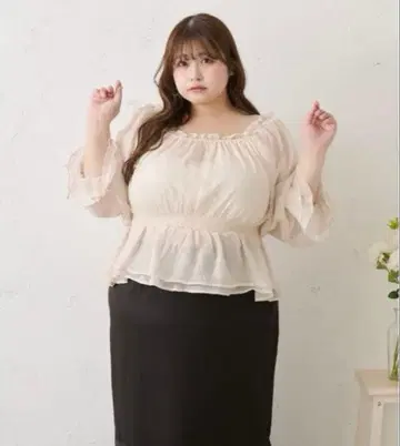 [ Louiosy ] 2Way 라메 쉬폰 셔링 블라우스