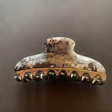 아카 마블 무늬 헤어 클립