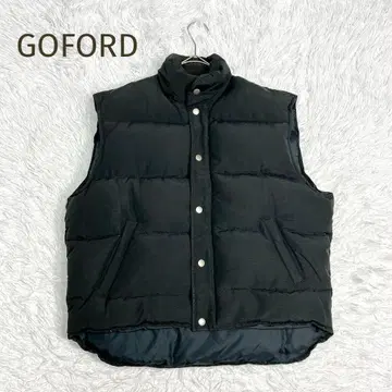 archive vintage 다운 베스트 버튼 블랙 사이즈 L