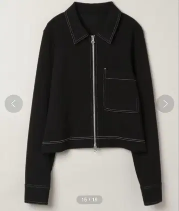 JEANASIS 블랙 집업 자켓 F 사이즈