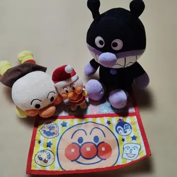 호빵맨과 세균맨 봉제 인형 외 4점 세트