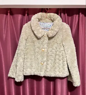 DEICY 인조 모피 숏 자켓