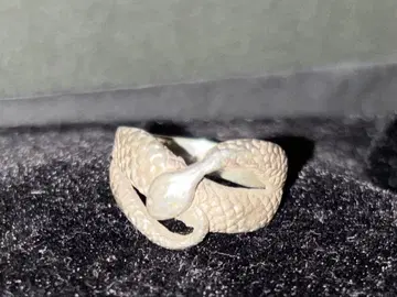 gunda풍 스네이크 반지 실버 925