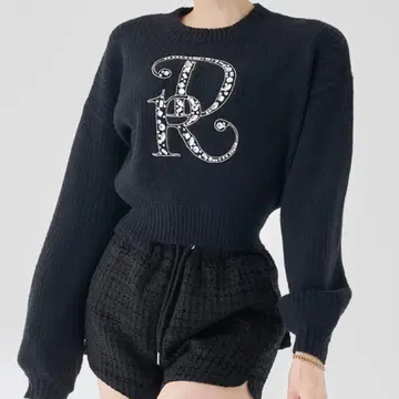 Darich DR 볼륨 리브 니트탑