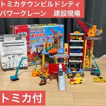 차량 포함! 토미카 타운 빌드 시티 파워 크레인 건설 현장