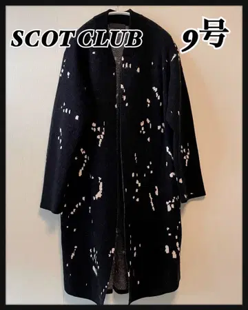 [ SCOTCLUB ] 스콧 클럽 롱 코트 노카라 9호 블랙