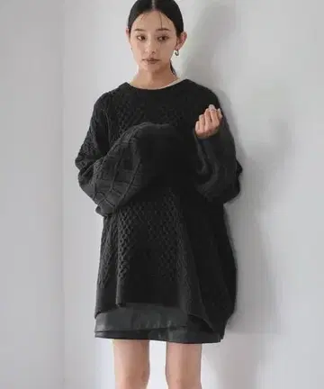 이번 시즌 완판 LOWRYS FARM 케이블 빅 튜닉