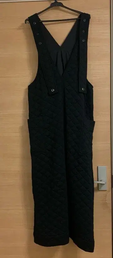 ayane 퀼트지 오버롤 스커트