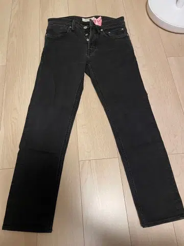 SIVIGLIA 블랙 스트레이트 데님 30