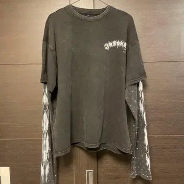 Layered Long sleeve shirts black