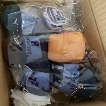 블루 록 봉제 인형 세트 화이트 십자가