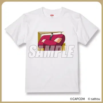 캡콤 캡복권 sattou x 역전재판 미츠루기 레이지 셔츠 B상