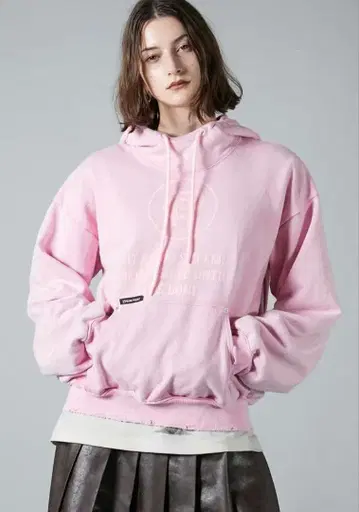 PRANK PROJECT 워시드 로고 후디