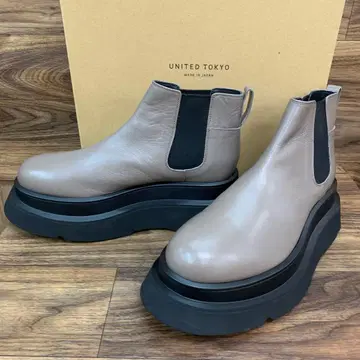 중고 UNITED TOKYO 더블 밑창 사이드 고어 부츠