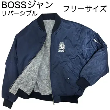 산토리 BOSS 보스점 MA-1 리버서블 보아 플라이트 자켓 자수