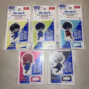 블루 록 아크릴 스탠드 5체 세트