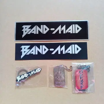 BAND-MAID 스티커 키링 세트