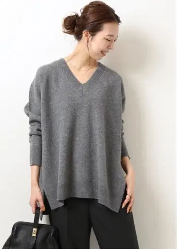 캐시미어 울 V 풀오버 ( Spick and Span )