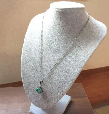 [ 레어 ] 앤티크 실버&터콰이즈 펜던트 탑 목걸이