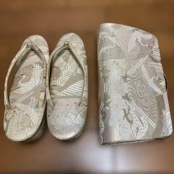 일본 의류용 조리 및 백 세트 골드