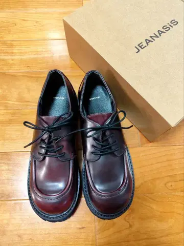 미사용 JEANASIS 레이스 UP 마니쉬 슈즈