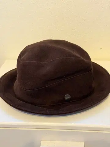 Borsalino 브라운 버킷햇 이탈리아제 신사