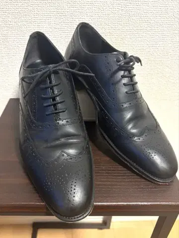 비즈니스 가죽 팩토리 윙 팁 드레스 슈즈 25.5