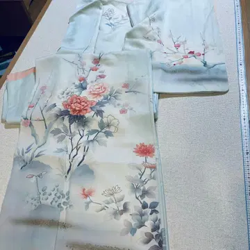 121412택 직물 호몬기 이중 기모노 실크 가을/겨울/봄