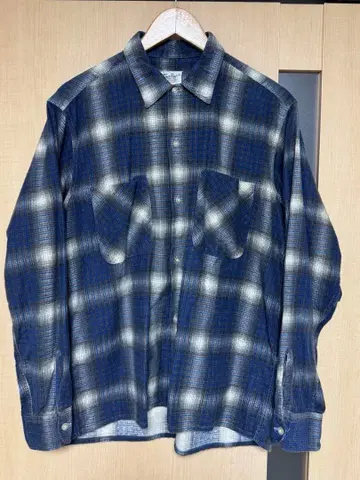 60s 옴브레 체크 셔츠