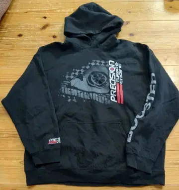 구제 의류 PRECISION 터보 엔진 후드티 XL