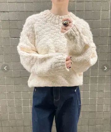 ISOOK Slub yarn ribbon design hand knit