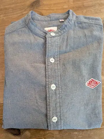 하자품 단톤 셔츠 블라우스 38 밴드 카라