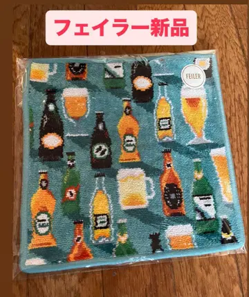 [ 미사용 새상품 ] 페이저 러브러리 파티 손수건 타월 맥주 블루