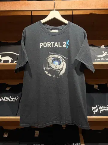 VINTGAGE(빈티지) 00s 포털 2 게임 티셔츠 레어