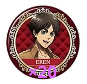 진격의 거인 홀로그램 캐릭터 배지 엘렌 성인 20개