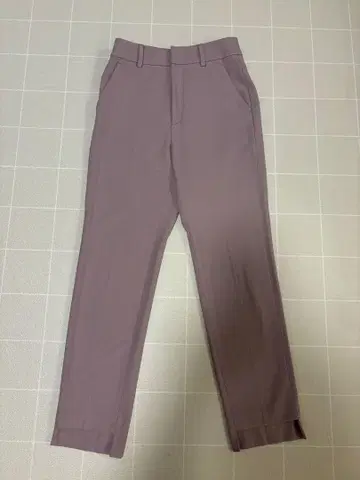 Noble 캐럿 실루엣 스텝 헴 팬츠 34