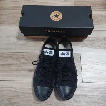 새상품급 CONVERSE ALL STAR OX 블랙 모노크롬 27.5cm