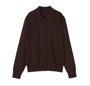 무인양품 다크 브라운 버튼 가디건
